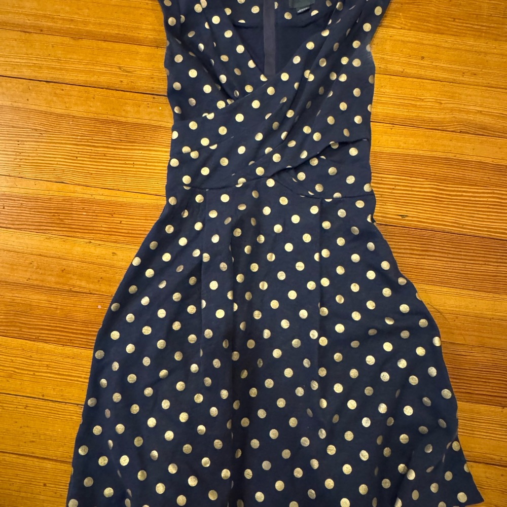 Maeve Navy Polka Dot Dress